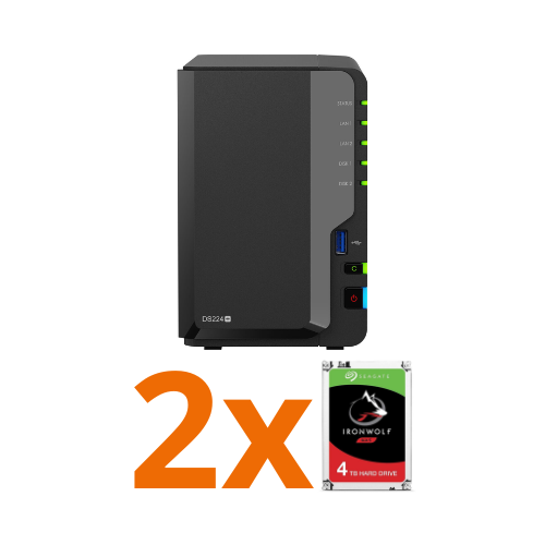 Synology NAS DS224+ 2 discos