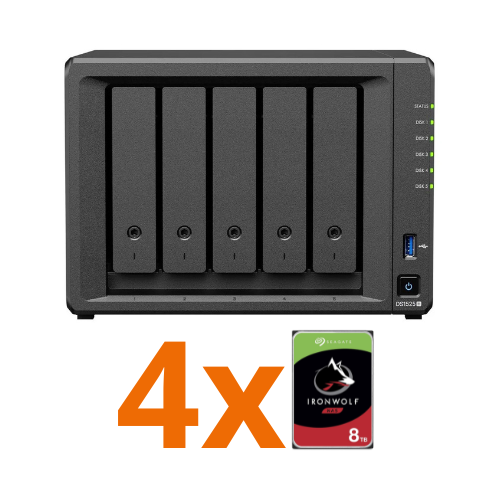 Synology NAS DS1525+ 5 discos